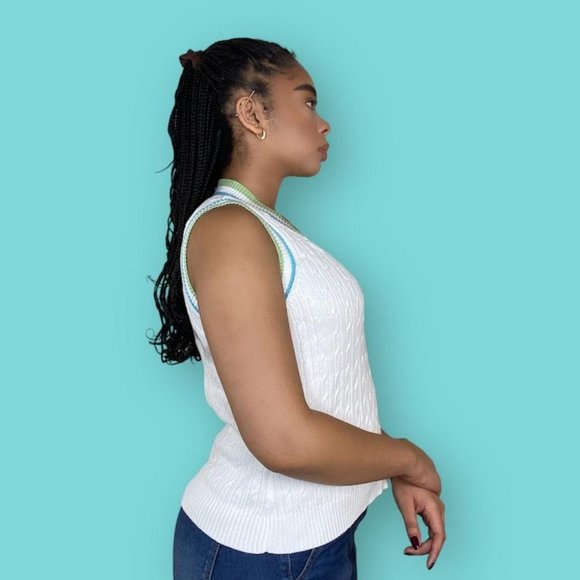 Cable Knit Sweater Vest - Picture 3 of 4